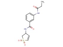 N-(1,1-dioxido-2,3-dihydro-3-thienyl)-3-(propionylamino)benzamide