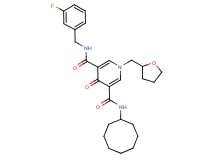 N-cyclooctyl-N'-(3-fluorobenzyl)-4-oxo-1-(tetrahydro-2-furanylmethyl)-1,4-dihydro-3,5-pyridinedicarboxamide