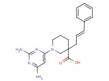 1-(2,6-diaminopyrimidin-4-yl)-3-[(2E)-3-phenylprop-2-en-1-yl]piperidine-3-carboxylic acid