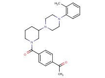 1-[4-({3-[4-(2-methylphenyl)-1-piperazinyl]-1-piperidinyl}carbonyl)phenyl]ethanone