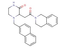 3-[2-(3,4-dihydro-2(1H)-isoquinolinyl)-2-oxoethyl]-4-(2-naphthylmethyl)-2-piperazinone