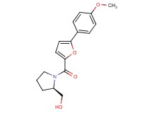 {(2R)-1-[5-(4-methoxyphenyl)-2-furoyl]-2-pyrrolidinyl}methanol
