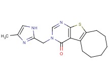 3-[(4-methyl-1H-imidazol-2-yl)methyl]-5,6,7,8,9,10-hexahydrocycloocta[4,5]thieno[2,3-d]pyrimidin-4(3H)-one