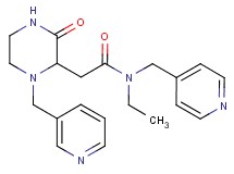 N-ethyl-2-[3-oxo-1-(3-pyridinylmethyl)-2-piperazinyl]-N-(4-pyridinylmethyl)acetamide