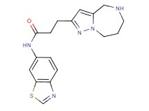 N-1,3-benzothiazol-6-yl-3-(5,6,7,8-tetrahydro-4H-pyrazolo[1,5-a][1,4]diazepin-2-yl)propanamide hydrochloride