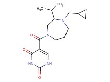 5-{[4-(cyclopropylmethyl)-3-isopropyl-1,4-diazepan-1-yl]carbonyl}pyrimidine-2,4(1H,3H)-dione