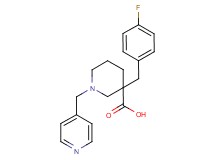 3-(4-fluorobenzyl)-1-(pyridin-4-ylmethyl)piperidine-3-carboxylic acid