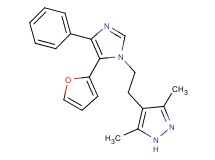 4-{2-[5-(2-furyl)-4-phenyl-1H-imidazol-1-yl]ethyl}-3,5-dimethyl-1H-pyrazole