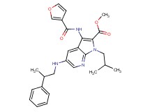 methyl 3-(3-furoylamino)-1-isobutyl-5-[(2-phenylpropyl)amino]-1H-pyrrolo[2,3-b]pyridine-2-carboxylate