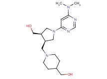 ((3R*,4R*)-1-[6-(dimethylamino)pyrimidin-4-yl]-4-{[4-(hydroxymethyl)piperidin-1-yl]methyl}pyrrolidin-3-yl)methanol