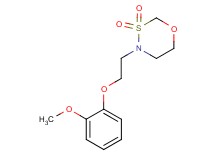 4-[2-(2-methoxyphenoxy)ethyl]-1,3,4-oxathiazinane 3,3-dioxide