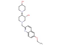 (3'R*,4'R*)-1'-[(6-ethoxy-2-quinolinyl)methyl]-1,4'-bipiperidine-3',4-diol