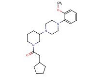 1-[1-(cyclopentylacetyl)-3-piperidinyl]-4-(2-methoxyphenyl)piperazine