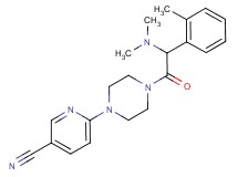 6-{4-[(dimethylamino)(2-methylphenyl)acetyl]-1-piperazinyl}nicotinonitrile
