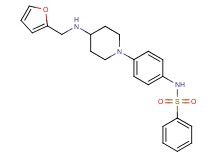 N-(4-{4-[(2-furylmethyl)amino]-1-piperidinyl}phenyl)benzenesulfonamide