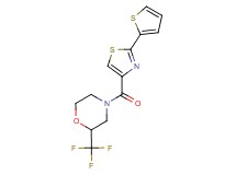 4-{[2-(2-thienyl)-1,3-thiazol-4-yl]carbonyl}-2-(trifluoromethyl)morpholine