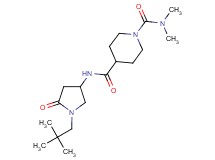 N~4~-[1-(2,2-dimethylpropyl)-5-oxo-3-pyrrolidinyl]-N~1~,N~1~-dimethyl-1,4-piperidinedicarboxamide
