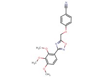 4-{[3-(2,3,4-trimethoxyphenyl)-1,2,4-oxadiazol-5-yl]methoxy}benzonitrile