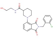 1-[2-(2-chlorobenzyl)-1,3-dioxo-2,3-dihydro-1H-isoindol-4-yl]-N-(2-hydroxyethyl)-3-piperidinecarboxamide