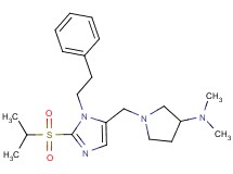 1-{[2-(isopropylsulfonyl)-1-(2-phenylethyl)-1H-imidazol-5-yl]methyl}-N,N-dimethyl-3-pyrrolidinamine