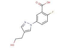 2-fluoro-5-[4-(2-hydroxyethyl)-1H-pyrazol-1-yl]benzoic acid