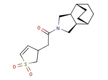 (1R*,2R*,6S*,7S*)-4-[(1,1-dioxido-2,3-dihydro-3-thienyl)acetyl]-4-azatricyclo[5.2.2.0~2,6~]undecane