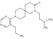 2-[2-(dimethylamino)ethyl]-9-(5-propylpyrimidin-4-yl)-2,9-diazaspiro[5.5]undecan-3-one