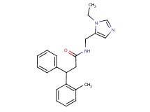 N-[(1-ethyl-1H-imidazol-5-yl)methyl]-3-(2-methylphenyl)-3-phenylpropanamide