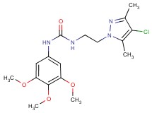 N-[2-(4-chloro-3,5-dimethyl-1H-pyrazol-1-yl)ethyl]-N'-(3,4,5-trimethoxyphenyl)urea