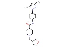 N-[4-(3,5-dimethyl-1H-pyrazol-1-yl)phenyl]-1-(tetrahydro-3-furanylmethyl)-4-piperidinecarboxamide