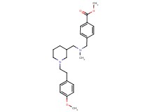 methyl 4-{[({1-[2-(4-methoxyphenyl)ethyl]-3-piperidinyl}methyl)(methyl)amino]methyl}benzoate