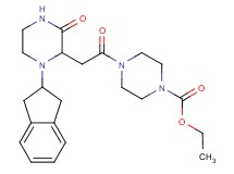 ethyl 4-{[1-(2,3-dihydro-1H-inden-2-yl)-3-oxo-2-piperazinyl]acetyl}-1-piperazinecarboxylate
