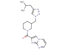 2-({3-[(4-isobutyl-1H-1,2,3-triazol-1-yl)methyl]piperidin-1-yl}carbonyl)imidazo[1,2-a]pyrimidine