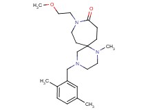4-(2,5-dimethylbenzyl)-9-(2-methoxyethyl)-1-methyl-1,4,9-triazaspiro[5.6]dodecan-10-one