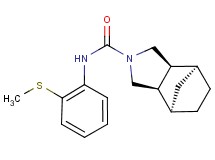 (1R*,2R*,6S*,7S*)-N-[2-(methylthio)phenyl]-4-azatricyclo[5.2.1.0~2,6~]decane-4-carboxamide