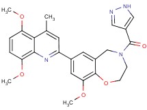 7-(5,8-dimethoxy-4-methyl-2-quinolinyl)-9-methoxy-4-(1H-pyrazol-4-ylcarbonyl)-2,3,4,5-tetrahydro-1,4-benzoxazepine