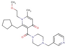 2-(cyclopentylmethyl)-1-(2-methoxyethyl)-6-methyl-3-{[4-(3-pyridinylmethyl)-1-piperazinyl]carbonyl}-4(1H)-pyridinone