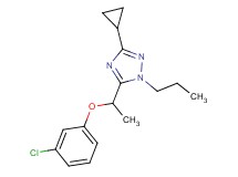 5-[1-(3-chlorophenoxy)ethyl]-3-cyclopropyl-1-propyl-1H-1,2,4-triazole