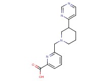 6-[(3-pyrimidin-4-ylpiperidin-1-yl)methyl]pyridine-2-carboxylic acid