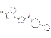1-cyclopentyl-4-({5-[(2-isopropyl-1H-imidazol-1-yl)methyl]-1H-pyrazol-3-yl}carbonyl)-1,4-diazepane