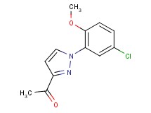 1-[1-(5-chloro-2-methoxyphenyl)-1H-pyrazol-3-yl]ethanone