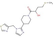 4-(methylthio)-1-oxo-1-{4-[1-(1,3-thiazol-4-ylmethyl)-1H-imidazol-2-yl]piperidin-1-yl}butan-2-ol