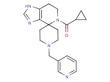 5-(cyclopropylcarbonyl)-1'-(pyridin-3-ylmethyl)-1,5,6,7-tetrahydrospiro[imidazo[4,5-c]pyridine-4,4'-piperidine]