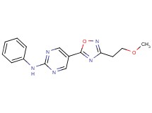 5-[3-(2-methoxyethyl)-1,2,4-oxadiazol-5-yl]-N-phenyl-2-pyrimidinamine