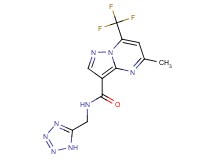 5-methyl-N-(1H-tetrazol-5-ylmethyl)-7-(trifluoromethyl)pyrazolo[1,5-a]pyrimidine-3-carboxamide