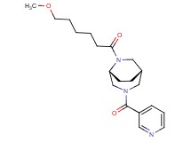 (1S*,5R*)-6-(6-methoxyhexanoyl)-3-(3-pyridinylcarbonyl)-3,6-diazabicyclo[3.2.2]nonane