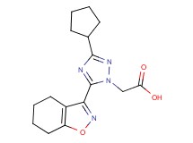 [3-cyclopentyl-5-(4,5,6,7-tetrahydro-1,2-benzisoxazol-3-yl)-1H-1,2,4-triazol-1-yl]acetic acid