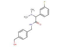2-(dimethylamino)-2-(3-fluorophenyl)-N-[4-(hydroxymethyl)benzyl]acetamide