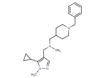 1-(1-benzyl-4-piperidinyl)-N-[(5-cyclopropyl-1-methyl-1H-pyrazol-4-yl)methyl]-N-methylmethanamine