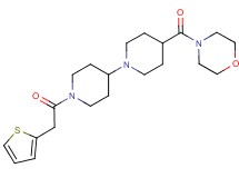 4-(4-morpholinylcarbonyl)-1'-(2-thienylacetyl)-1,4'-bipiperidine